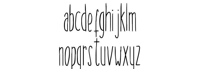 HaiAllison-Regular Font LOWERCASE