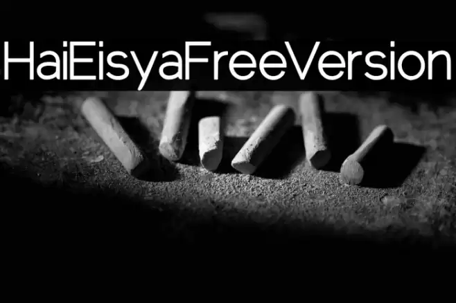 HaiEisyaFreeVersion Font examples