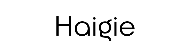 Haigie  नि: शुल्क फ़ॉन्ट्स डाउनलोड