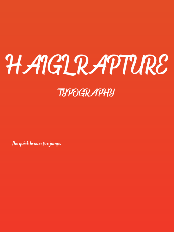 Haigl Rapture Poster