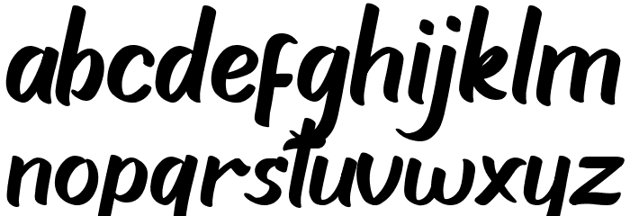 Haigl Rapture Font LOWERCASE