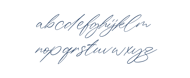 Haigrast Script PERSONAL USE Regular Lowercase