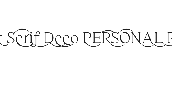 Haigrast Serif Deco PERSONAL Regular Logo