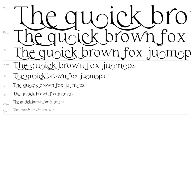 Haigrast Serif Deco PERSONAL Regular Waterfall