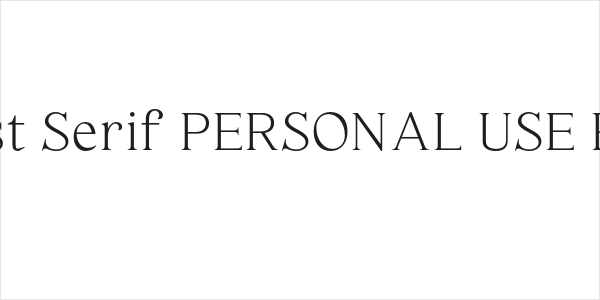 Haigrast Serif PERSONAL USE Regular Logo
