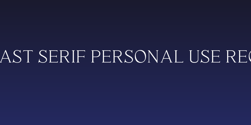 Haigrast Serif PERSONAL USE Regular Social Header