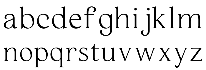 Haigrast Serif PERSONAL USE Regular Font LOWERCASE