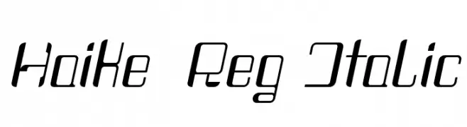 Haike  Reg Italic  Frei Schriftart Herunterladen