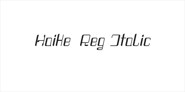 Haike  Reg Italic Logo