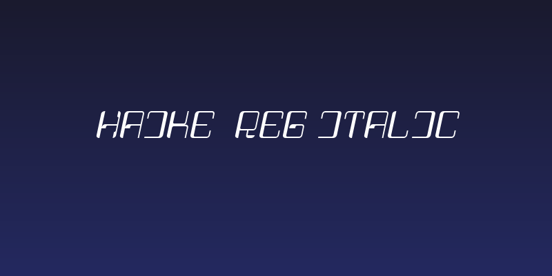 Haike  Reg Italic Social Header