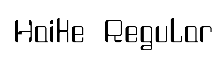 Haike  Regular  Descarca Fonturi Gratis
