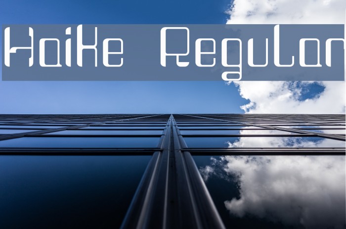 Haike Regular Font examples
