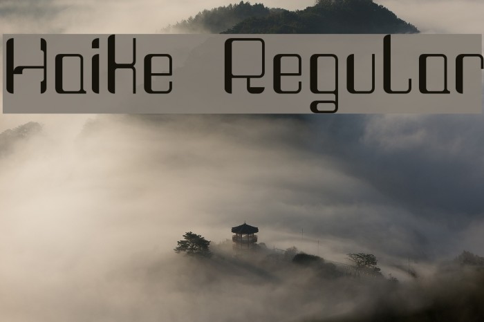 Haike Regular Font examples