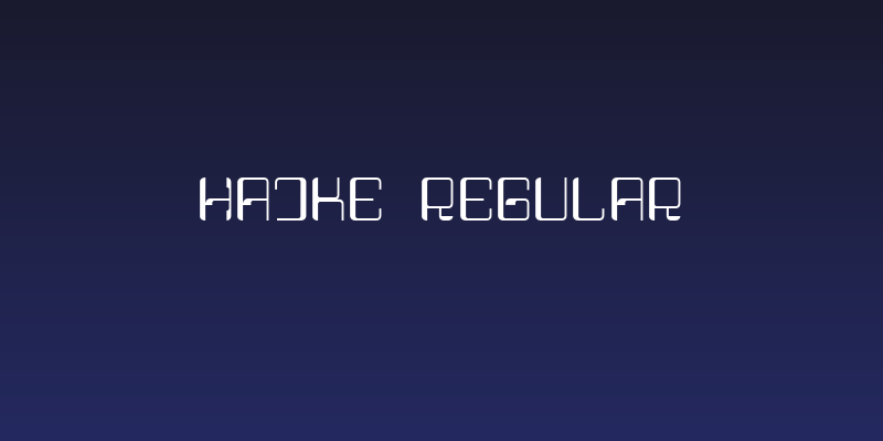 Haike  Regular Social Header