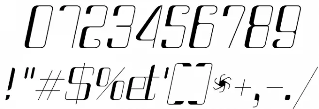 Haike  Thin it Font OTHER CHARS