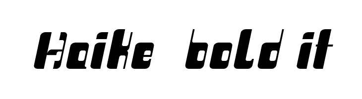 Haike  bold it  Frei Schriftart Herunterladen