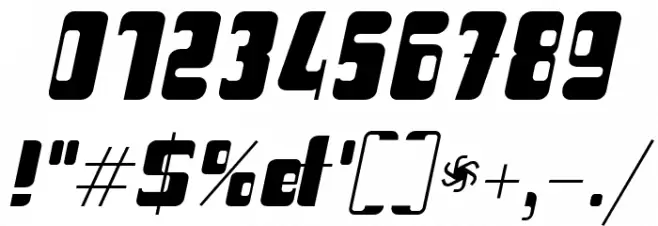 Haike  bold it Font OTHER CHARS