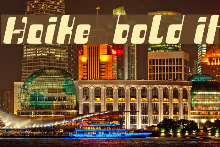 Haike  bold it Example 2