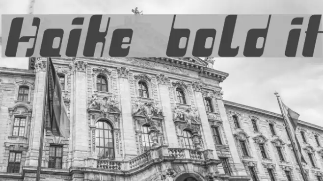 Haike  bold it Font examples