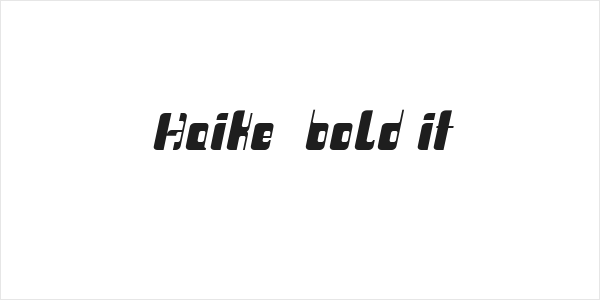 Haike  bold it Logo