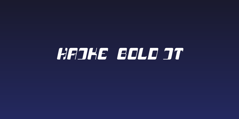 Haike  bold it Social Header