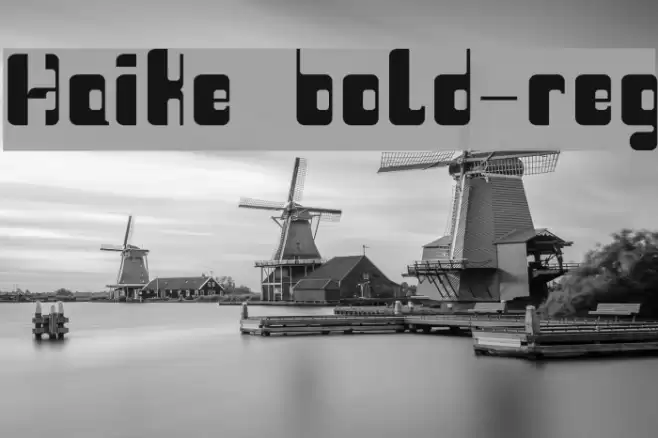 Haike  bold-reg Font examples