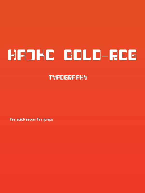 Haike  bold-reg Poster