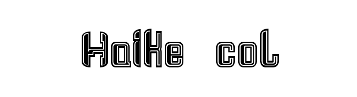 Haike  col  フリーフォントのダウンロード