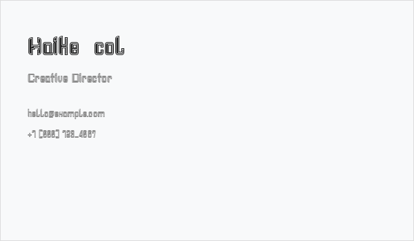 Haike  col Business Card