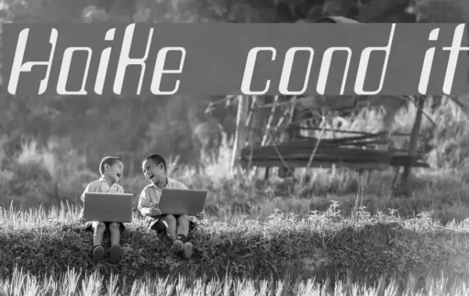 Haike cond it Font examples