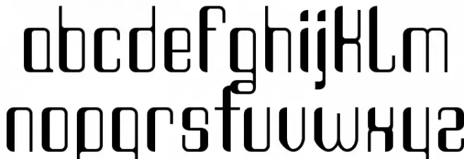 Haike condensed-reg Font LOWERCASE