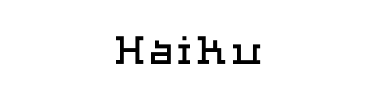 Haiku  les polices de caractères gratuit tlcharger