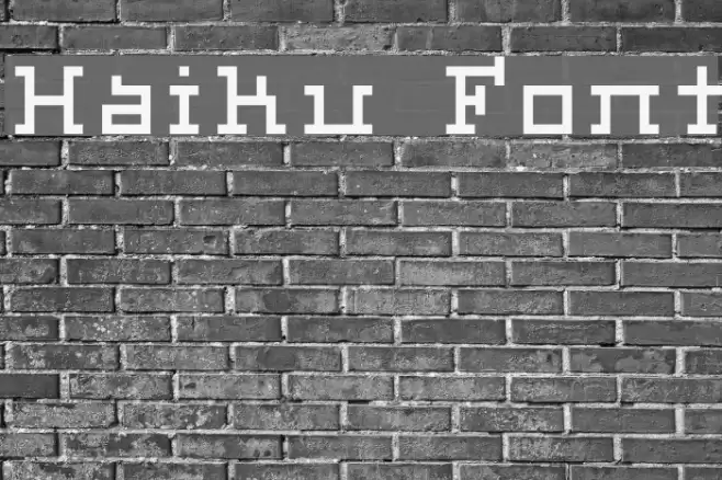 Haiku Font examples