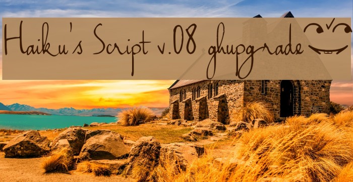 Haiku's Script v.08 [upgrade] Example 1