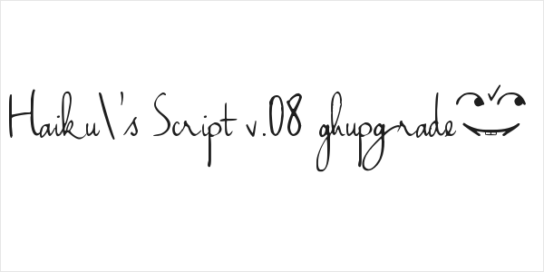 Haiku's Script v.08 [upgrade] Logo