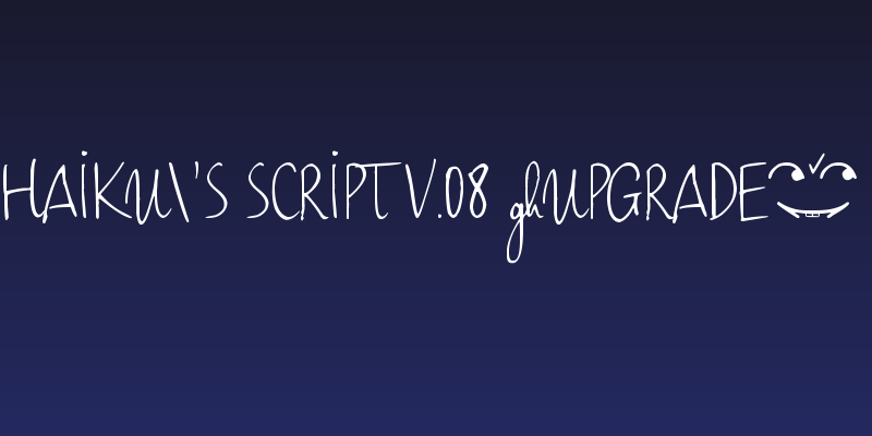 Haiku's Script v.08 [upgrade] Social Header