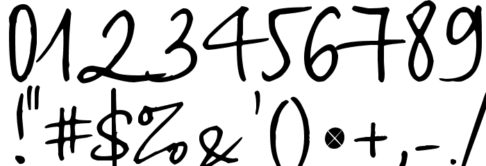 Haiku's Script ver 09 Bold Font OTHER CHARS