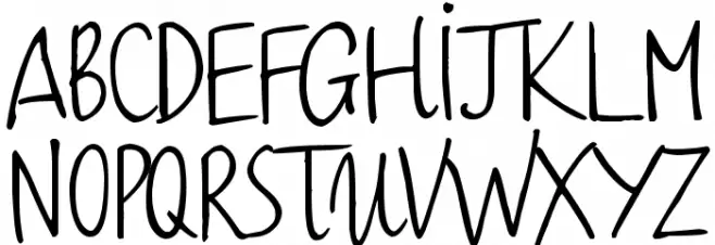 Haiku's Script ver 09 Bold Polices MAJUSCULES