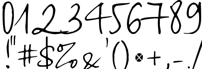 Haiku's Script ver 09 Regular Font OTHER CHARS