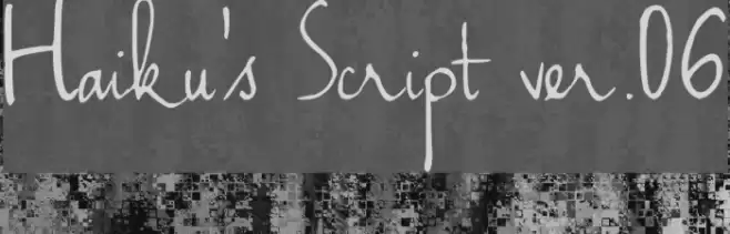 Haiku's Script ver.06 Font examples