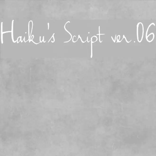 Haiku's Script ver.06 Font examples