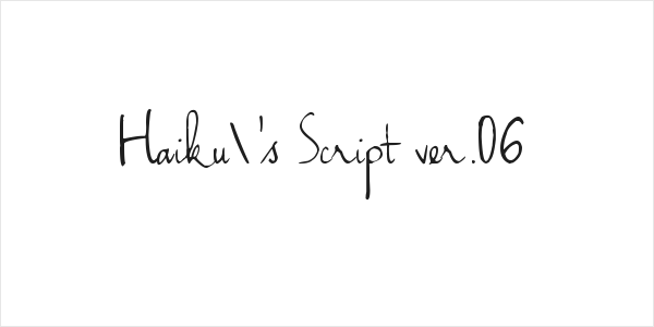 Haiku's Script ver.06 Logo