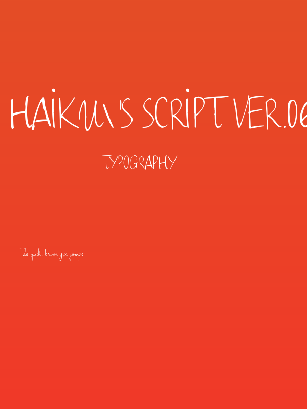Haiku's Script ver.06 Poster