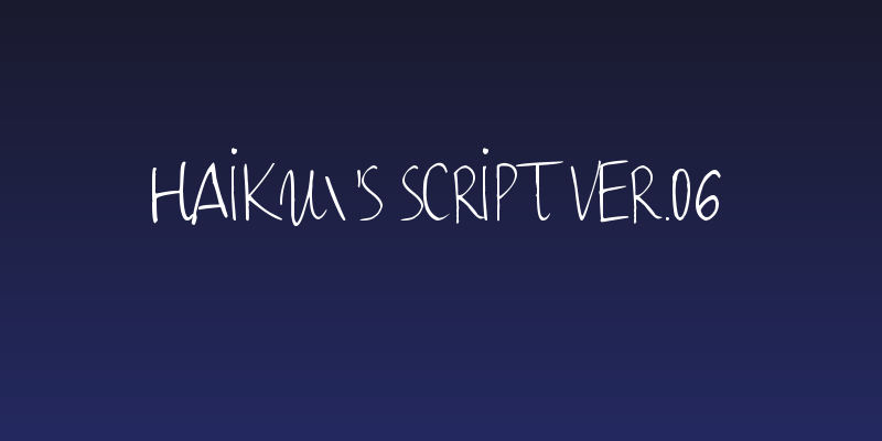 Haiku's Script ver.06 Social Header