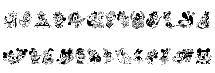 Hail Disney Font LOWERCASE