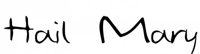 Hail Mary  font caratteri gratis
