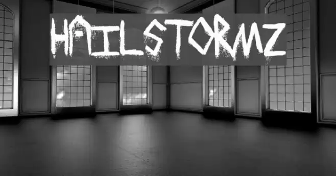 HailStormz Font examples