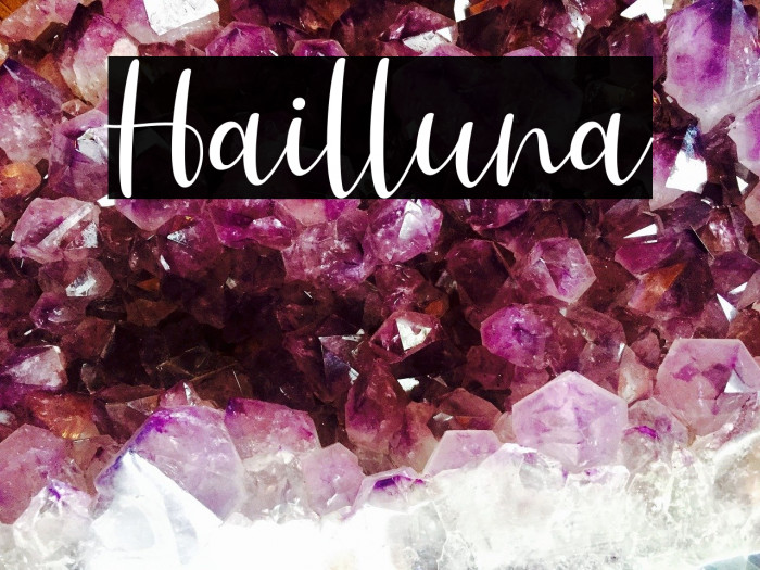 Hailluna لخطوط تنزيل examples