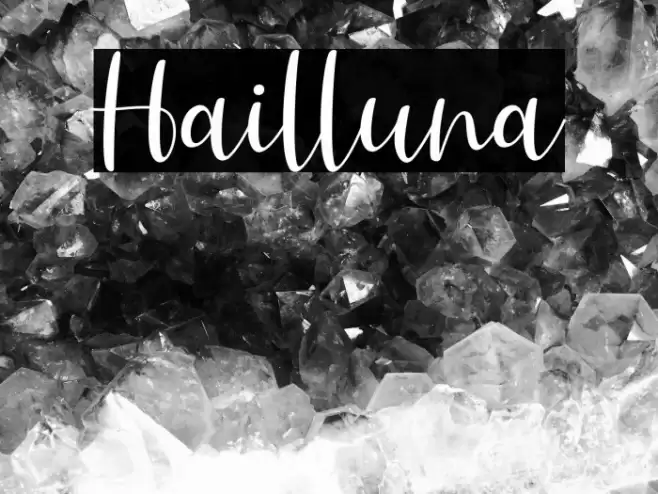 Hailluna Font examples
