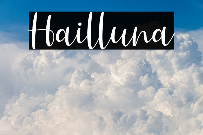 Hailluna لخطوط تنزيل examples